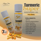 Strong Brightening & Lightening Body Set – Cream, Turmeric Oil & Vitamin C Serum | Even Skin Tone & Glow Boost - 3in1