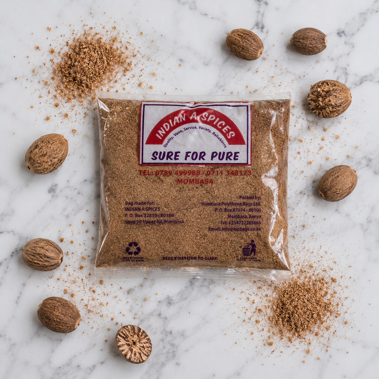 Nutmeg Powder 100g | Pure Ground Spice Powder Mombasa Coastal Spice