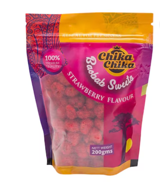 Mabuyu (Red) Original Baobab Sweets | Strawberry and Black Current Flavours 200g