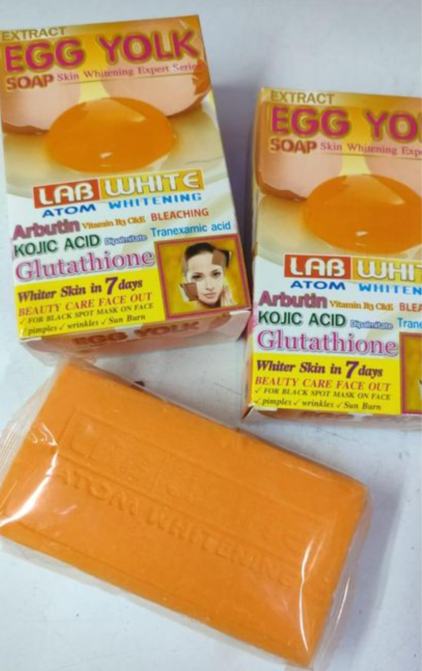 Lab White Egg Yolk Strong Lightening & Brightening Soap 160g – Kojic, Glutathione & Arbutin | Clear, Even Skin