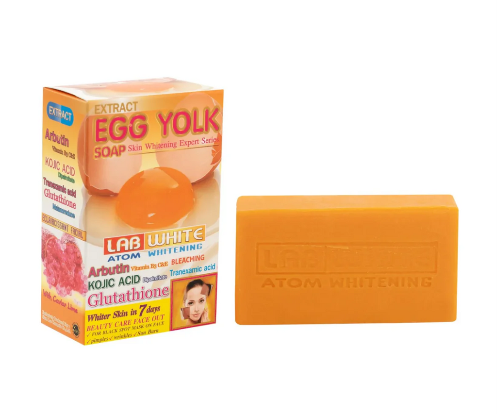 Lab White Egg Yolk Strong Lightening & Brightening Soap 160g – Kojic, Glutathione & Arbutin | Clear, Even Skin