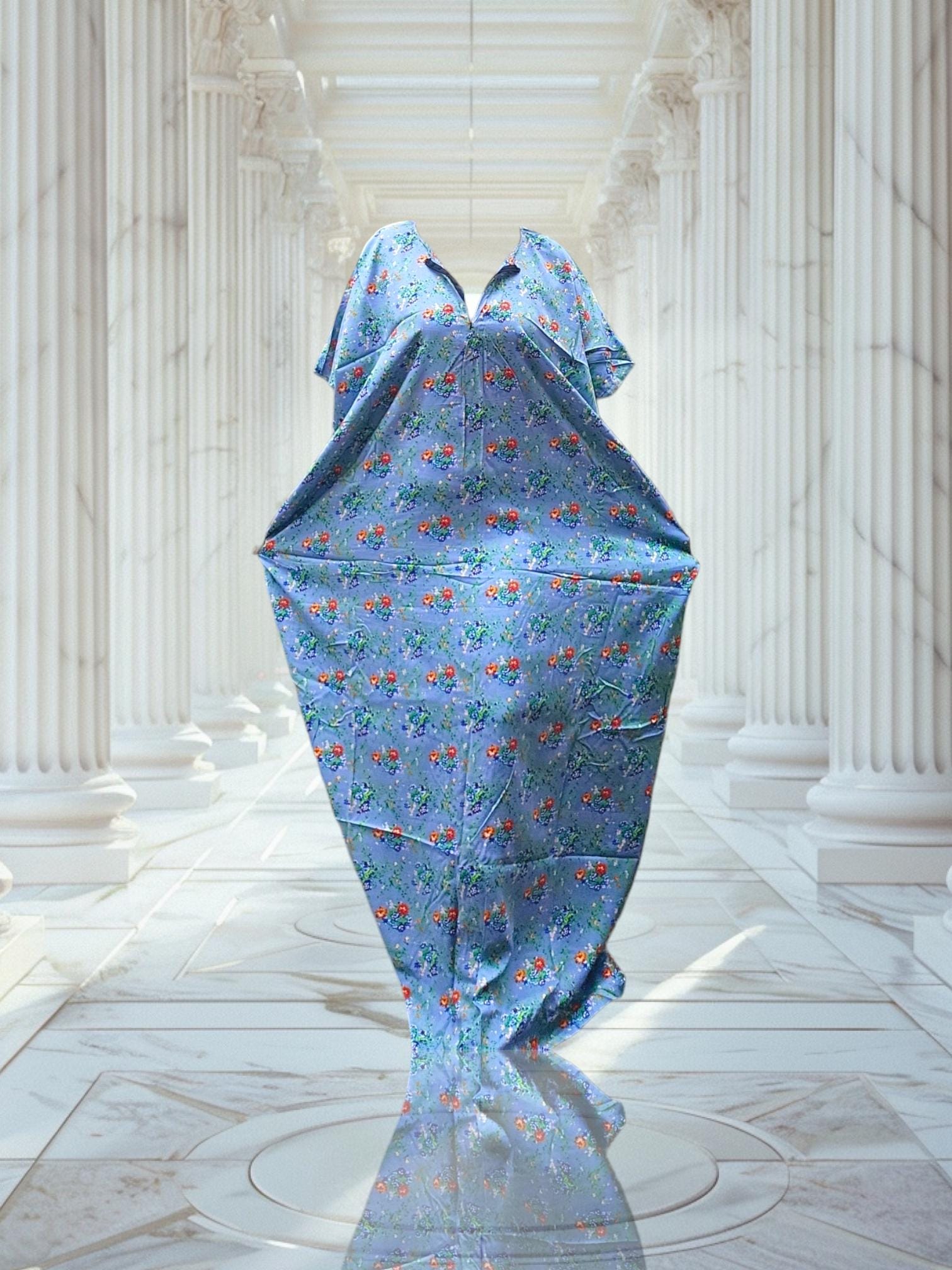 Extra Long breastfeeding Swahili Dera Dress With Zipper: Zip Baati Dirac | Somali Dira Kaftan | Nursing Deera | Breastfeeding Free Size