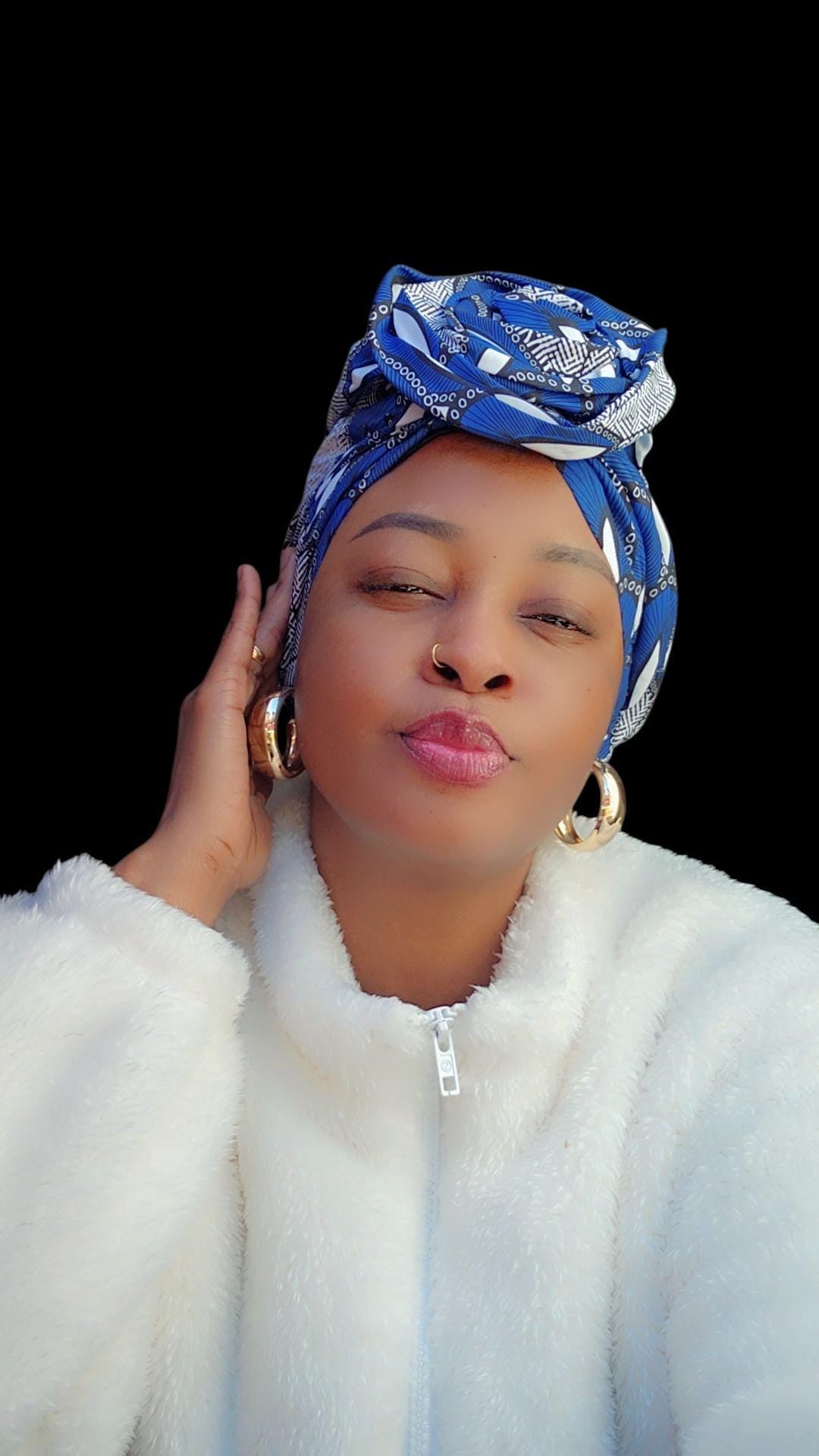 Ankara Wax Print Head Wrap for Women | African Kitenge Turban Headscarf | Natural Hair Protective Style | Ships from Germany