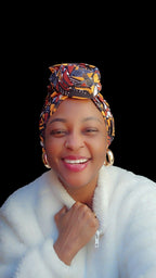 Ankara Wax Print Head Wrap for Women | African Kitenge Turban Headscarf | Natural Hair Protective Style | Ships from Germany