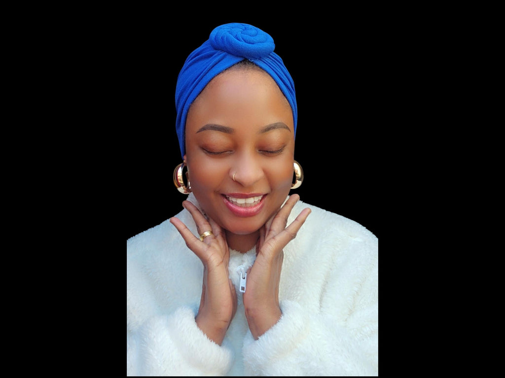 Pre-Tied Kenyan Top Knot Cotton Turban | Eco-Friendly Unisex Hair Cover | Hijab Tichel Tulband Friendly | Ships from Germany
