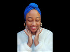 Pre-Tied Kenyan Top Knot Cotton Turban | Eco-Friendly Unisex Hair Cover | Hijab Tichel Tulband Friendly | Ships from Germany