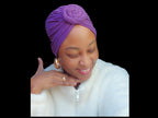 Pre-Tied Kenyan Top Knot Cotton Turban | Eco-Friendly Unisex Hair Cover | Hijab Tichel Tulband Friendly | Ships from Germany