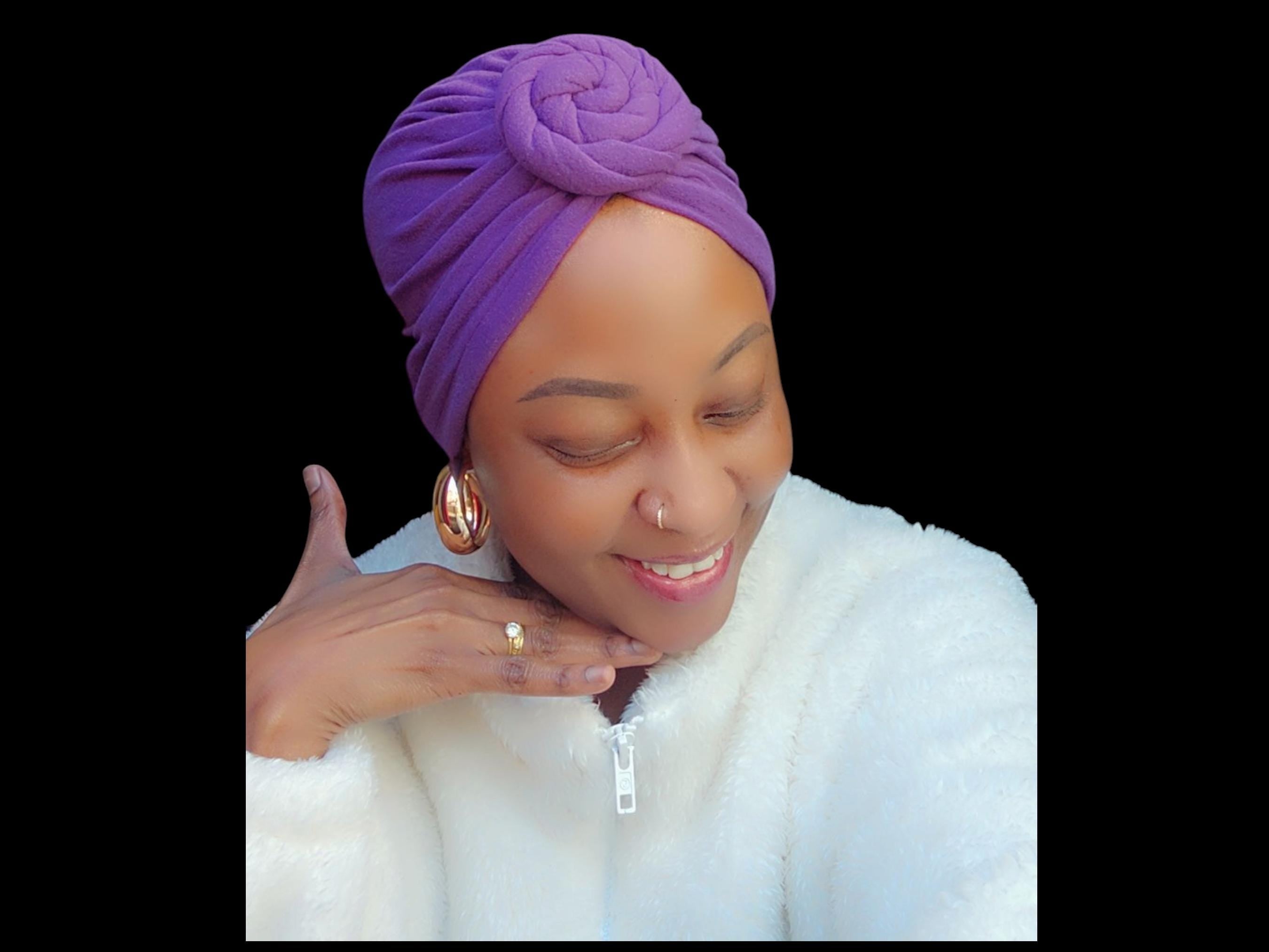Pre-Tied Kenyan Top Knot Cotton Turban | Eco-Friendly Unisex Hair Cover | Hijab Tichel Tulband Friendly | Ships from Germany
