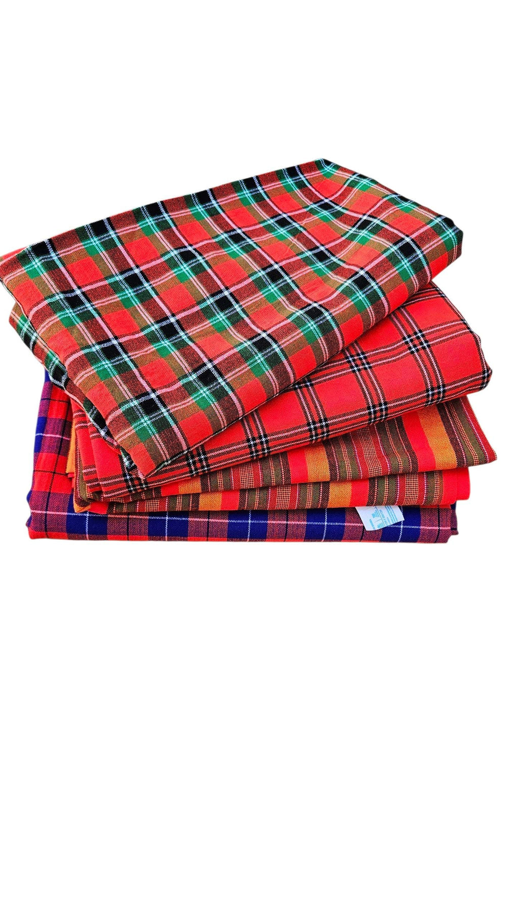 Kenyan Maasai Shuka Blanket | Maasai Fabric | Kikoy Kikoi Kenia | African Safari Throw Sarong Shawl Blankets | Massai Tuch | Kenya Stoff