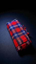 Kenyan Maasai Shuka Blanket | Maasai Fabric | Kikoy Kikoi Kenia | African Safari Throw Sarong Shawl Blankets | Massai Tuch | Kenya Stoff
