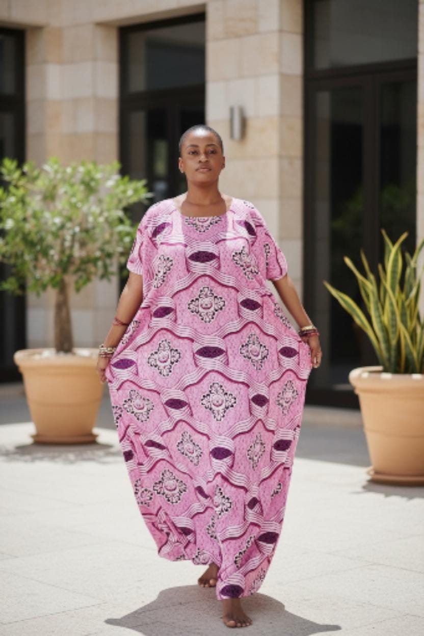 Kenyan Swahili Dera Dress: Dira Dirac | Somali Baati Kaftan | Authentic Coasterian Free Size African Deera | Ships from Germany