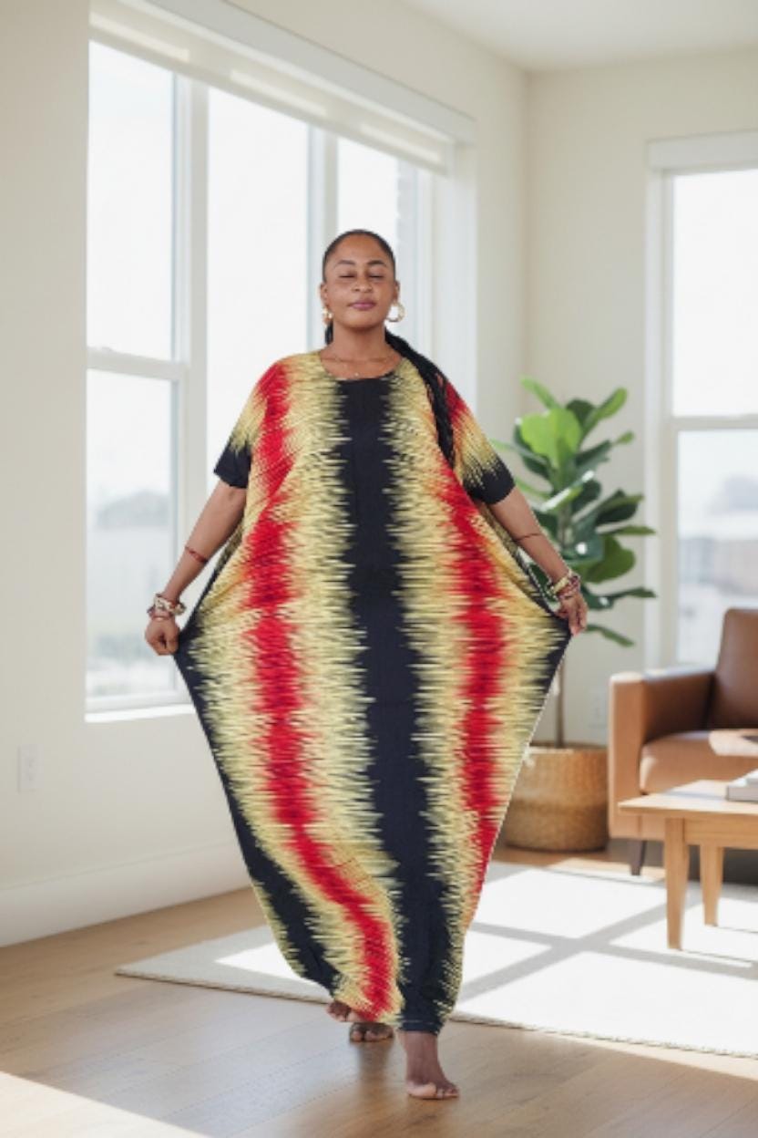 Kenyan Swahili Dera Dress: Dira Dirac | Somali Baati Kaftan | Authentic Coasterian Free Size African Deera | Ships from Germany
