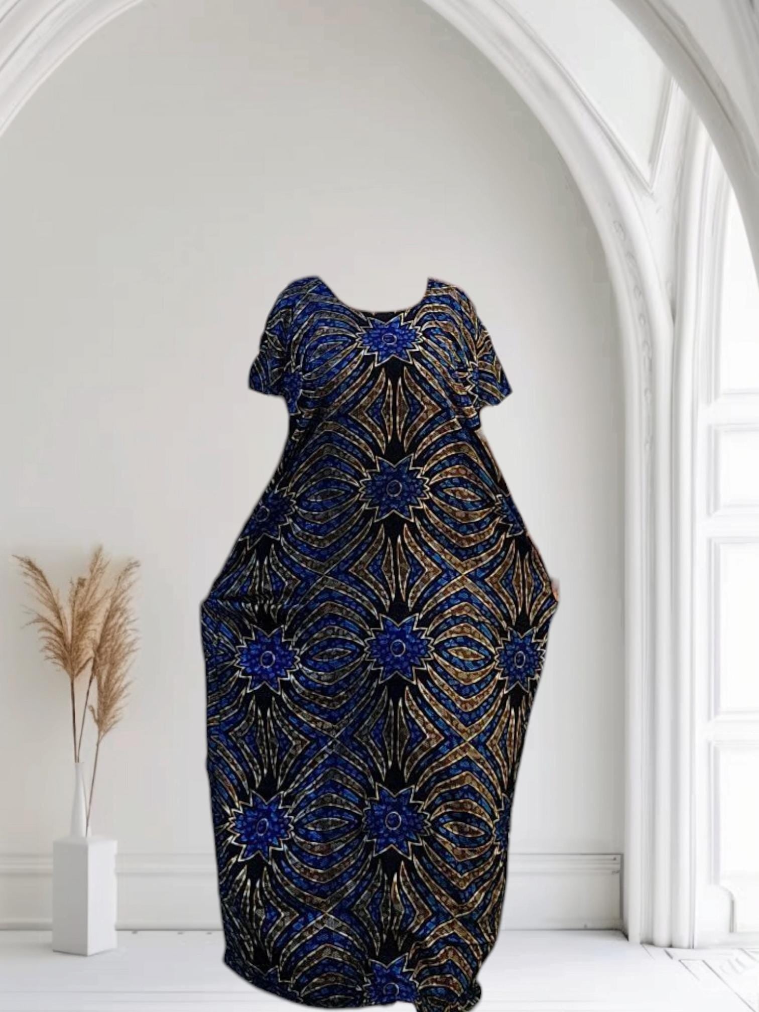 Swahili Dera Dress | Kenyan Deera | Somali Baati Kaftan | Dirac | Free Size African Print Dira | Baati cusub | Ships from Germany