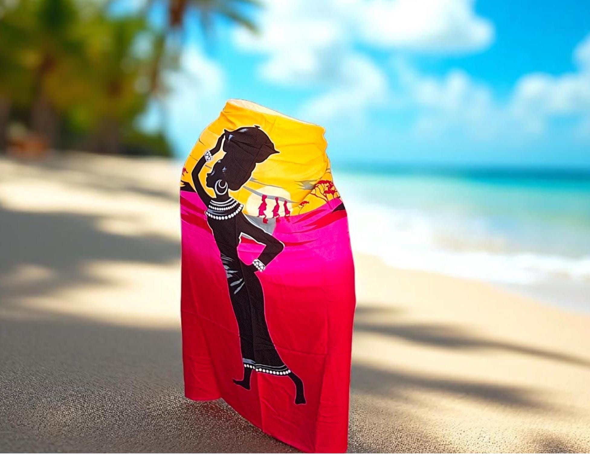 Kenyan Pareo Kanga | Beach Leso Wrap I Handwoven Cotton Kikoy | Cotton Kikoi Pareos | Beach-Sarong | Ships from Germany