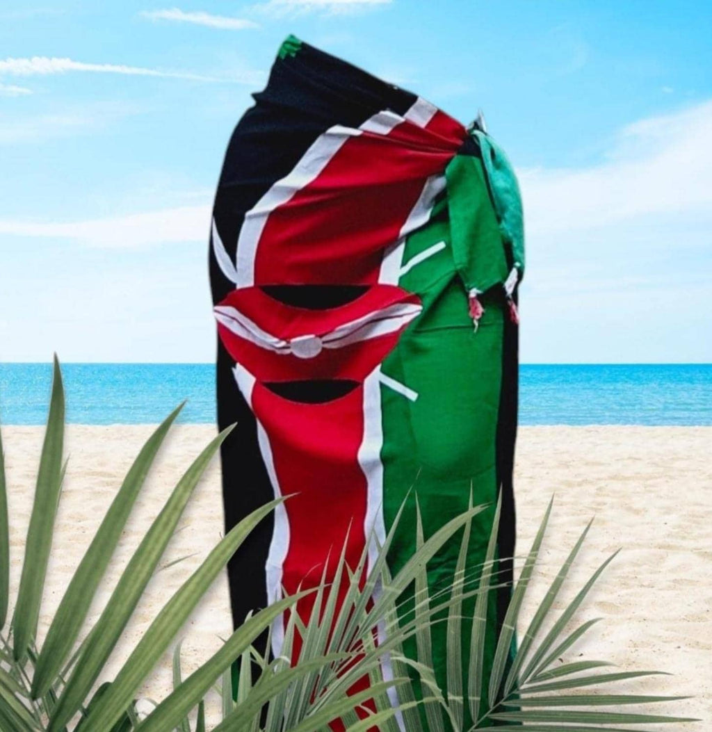 Kenyan Pareo Kanga | Beach Leso Wrap I Handwoven Cotton Kikoy | Cotton Kikoi Pareos | Beach-Sarong | Ships from Germany