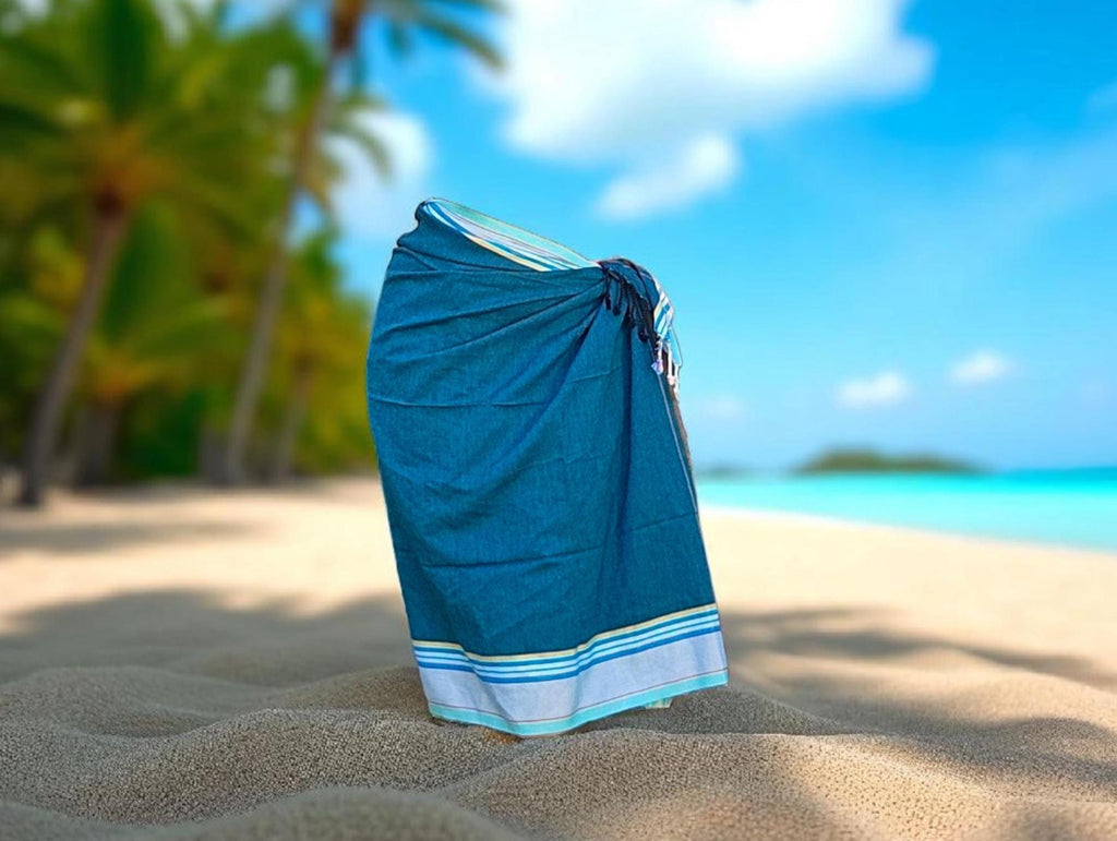 Kenyan Pareo Kanga | Beach Leso Wrap I Handwoven Cotton Kikoy | Cotton Kikoi Pareos | Beach-Sarong | Ships from Germany