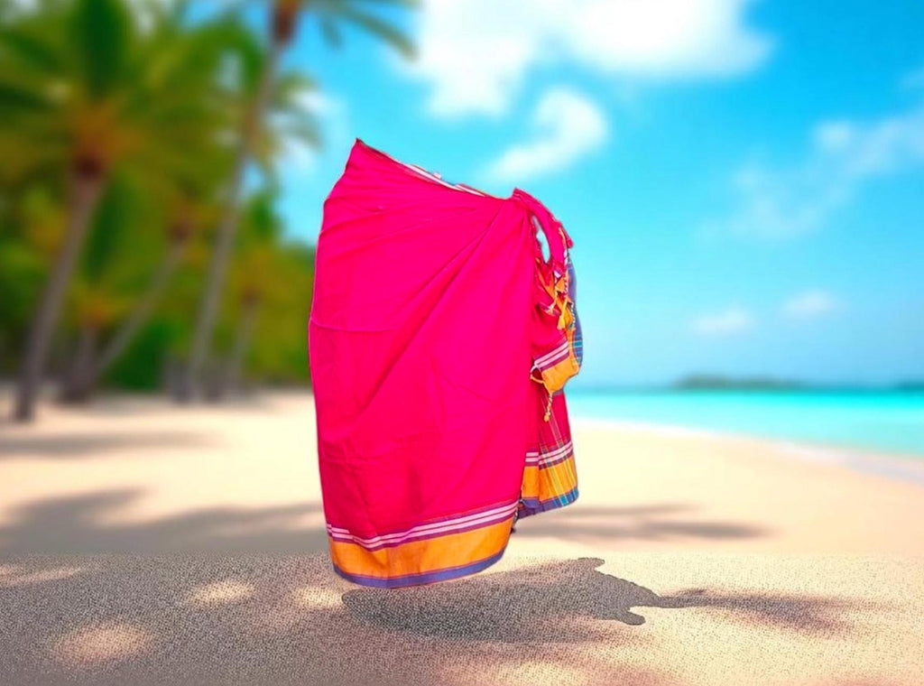 Kenyan Pareo Kanga | Beach Leso Wrap I Handwoven Cotton Kikoy | Cotton Kikoi Pareos | Beach-Sarong | Ships from Germany