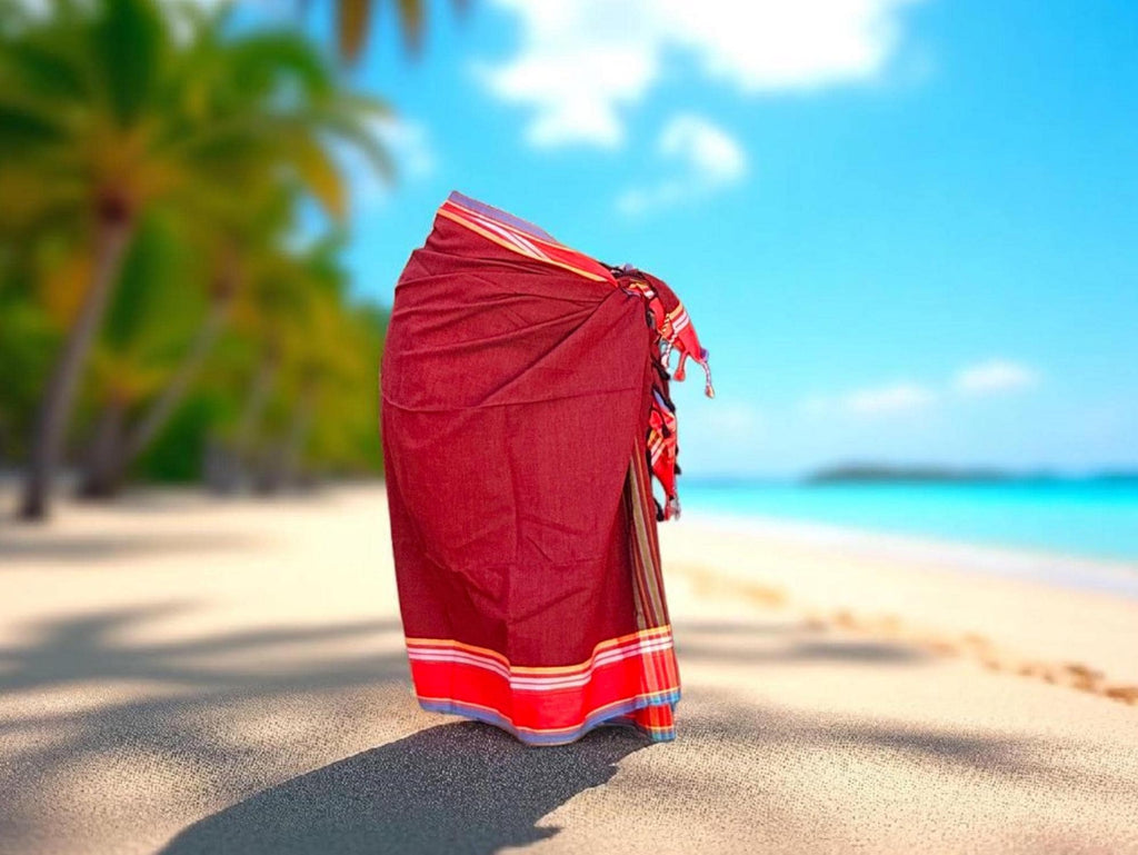 Kenyan Pareo Kanga | Beach Leso Wrap I Handwoven Cotton Kikoy | Cotton Kikoi Pareos | Beach-Sarong | Ships from Germany