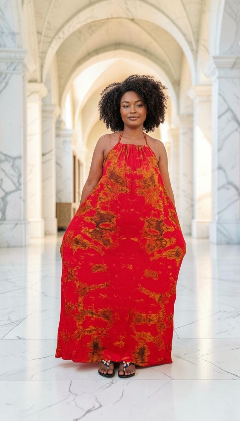 Backless Swahili Dera Dress with NO Inbuilt Bra |Dira Dirac | Somali Baati Kaftan | Coasterian Free Size Kenyan Deera | Ships from Germany
