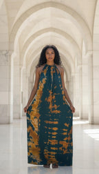 Backless Dera Dress WITH Inbuilt Bra | Swahili Dirac Kaftan | Rückenfreies Deera Maxi Kleid I Made in Kenya | Ships from Germany