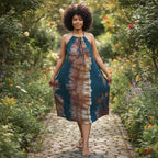 Short Backless Dera Dress NO Inbuilt Bra | Rückenfreies Deera Maxi Kleid | Swahili Dirac Kaftan | Made in Kenya Dira | Ships from Germany