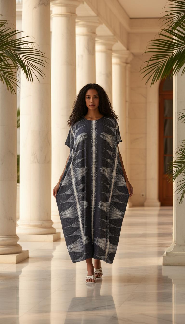 Kenyan Swahili Dera Dress: Dira Dirac | Somali Baati Kaftan | Authentic Coasterian Free Size African Deera | Ships from Germany