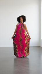 Backless Dera Dress WITH Inbuilt Bra | Swahili Dirac Kaftan | Rückenfreies Deera Maxi Kleid I Made in Kenya | Ships from Germany