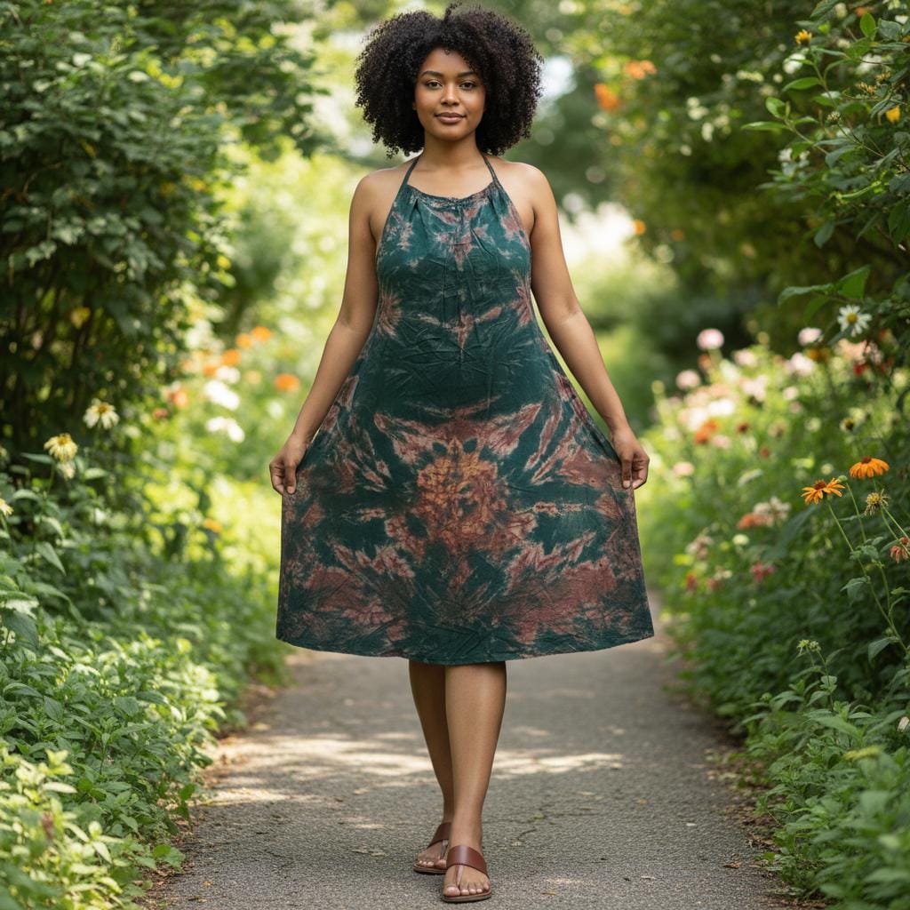 Short Backless Dera Dress WITH Inbuilt Bra | Rückenfreies Deera Maxi Kleid | Swahili Dirac Kaftan | Made in Kenya Dira | Ships from Germany
