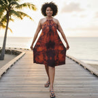 Short Backless Dera Dress NO Inbuilt Bra | Rückenfreies Deera Maxi Kleid | Swahili Dirac Kaftan | Made in Kenya Dira | Ships from Germany