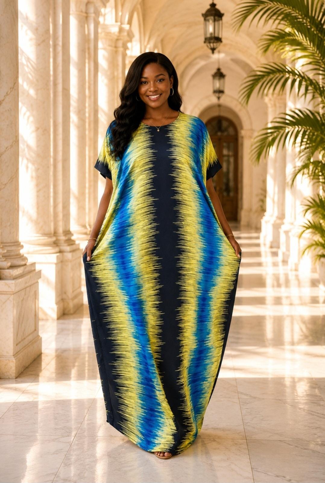Kenyan Swahili Dera Dress: Dira Dirac | Somali Baati Kaftan | Authentic Coasterian Free Size African Deera | Ships from Germany
