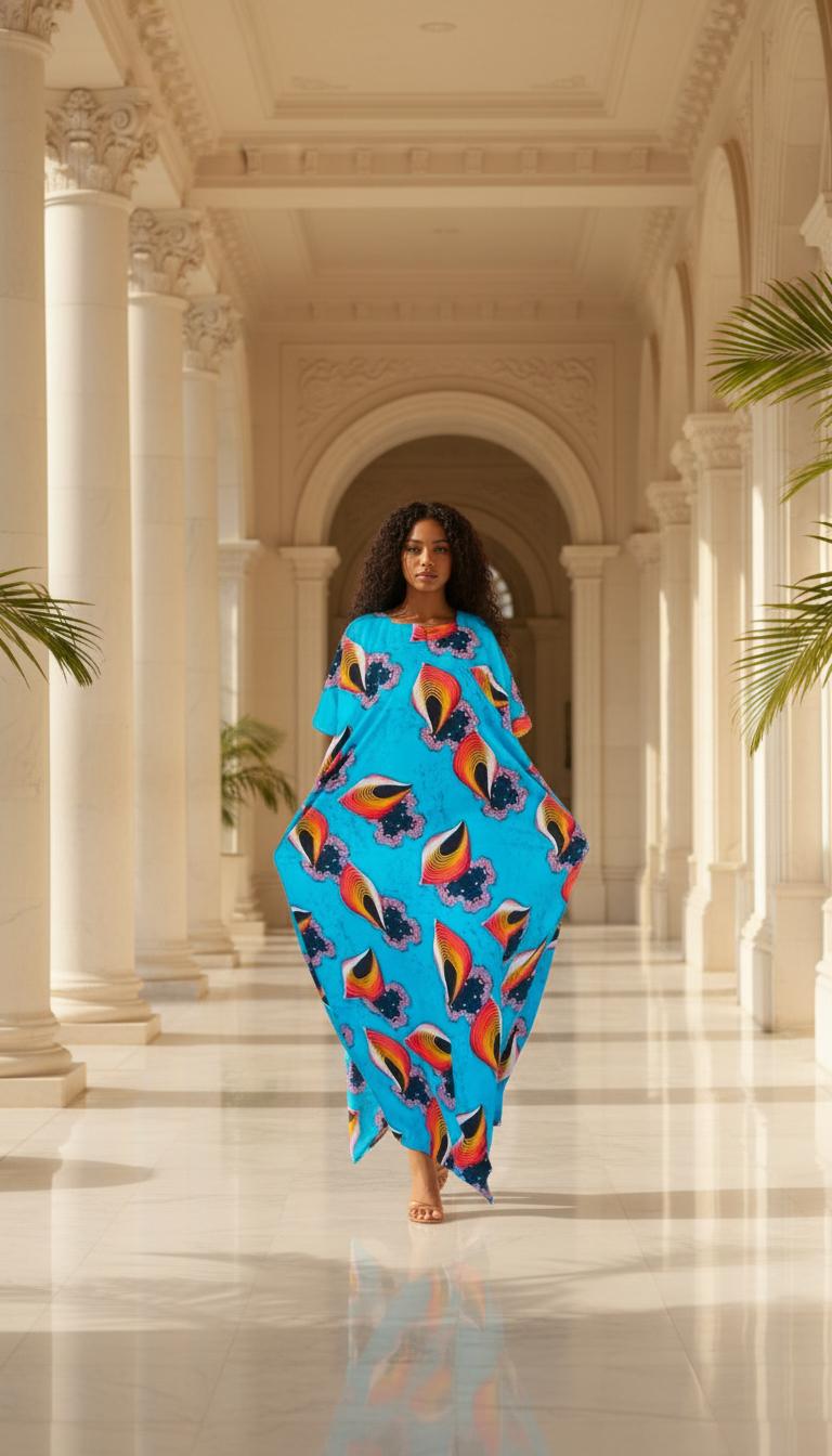 Kenyan Swahili Dera Dress: Dira Dirac | Somali Baati Kaftan | Authentic Coasterian Free Size African Deera | Ships from Germany