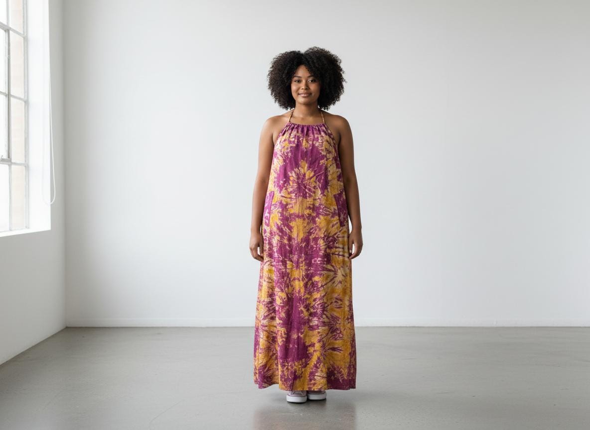 Backless Dera Dress WITH Inbuilt Bra