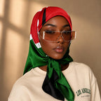 Kenya Flag Headscarf | Kenyan Pride Square Scarf Shawl | Diaspora Head Wrap | Kopftuch Kenia | Jamhuri Gift | Ships from Germany