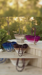 Beach Bag Cotton Rope | Gradient ToteBag with Tassel | Handwoven Flechttasche | Boho-Beach Carryall | Summer Purse Women |Ships from Germany