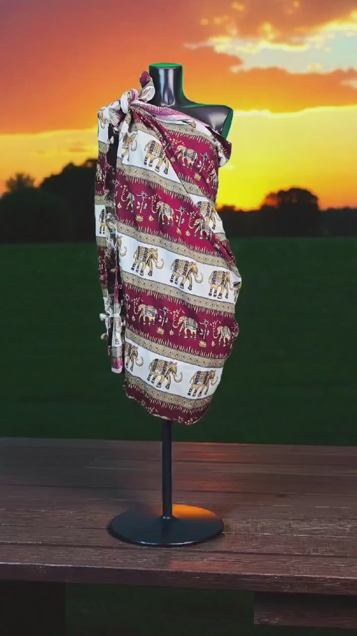 Kenyan Pareo Kanga | Beach Leso Wrap I Handwoven Cotton Kikoy | Cotton Kikoi Pareos | Beach-Sarong | Ships from Germany