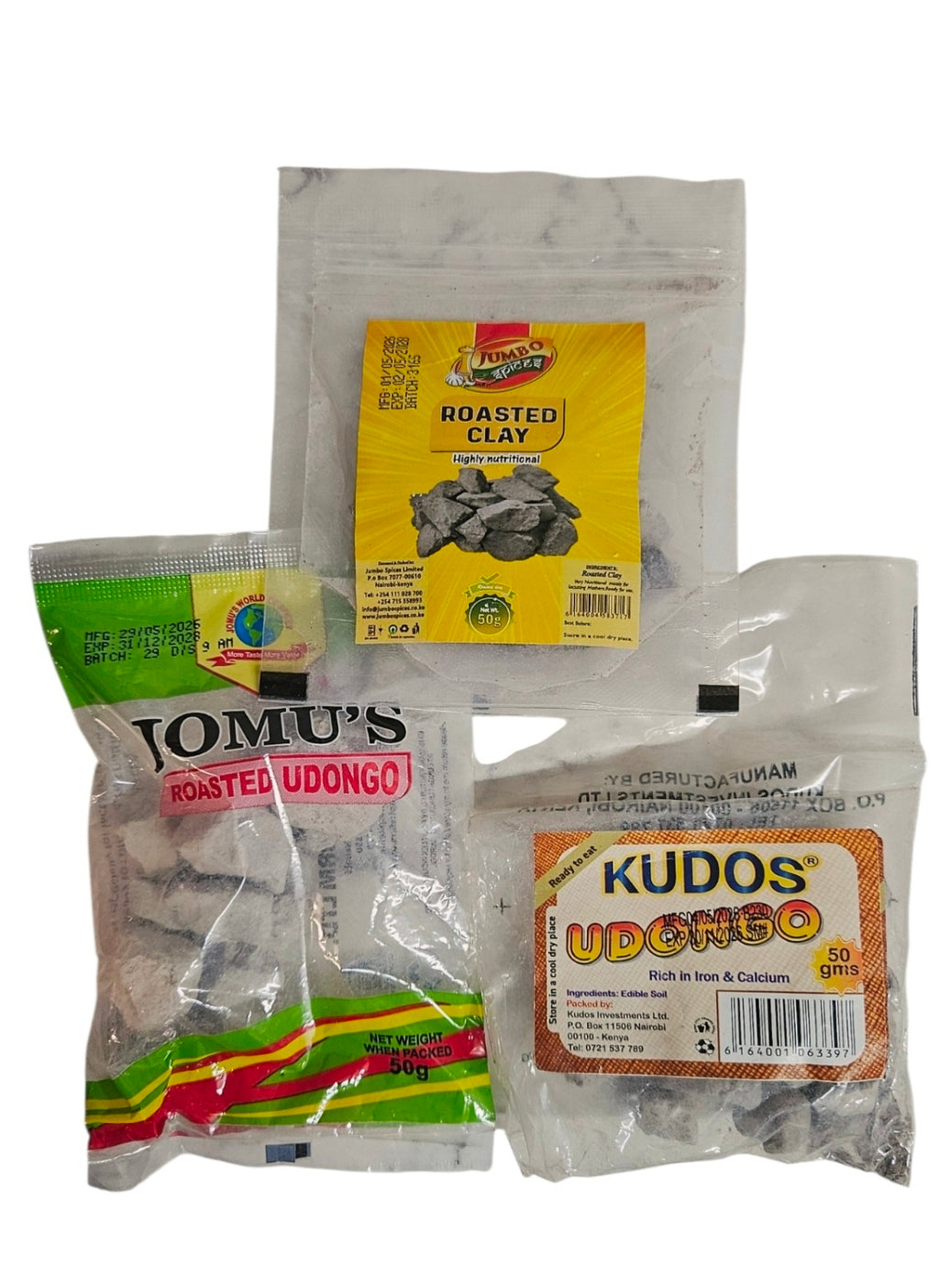 Kenyan Udongo Edible Clay Roasted Kaolin - 50g | 100g | 200g