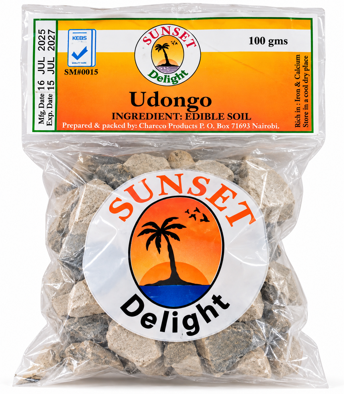 Kenyan Udongo Edible Clay Roasted Kaolin - 50g | 100g | 200g