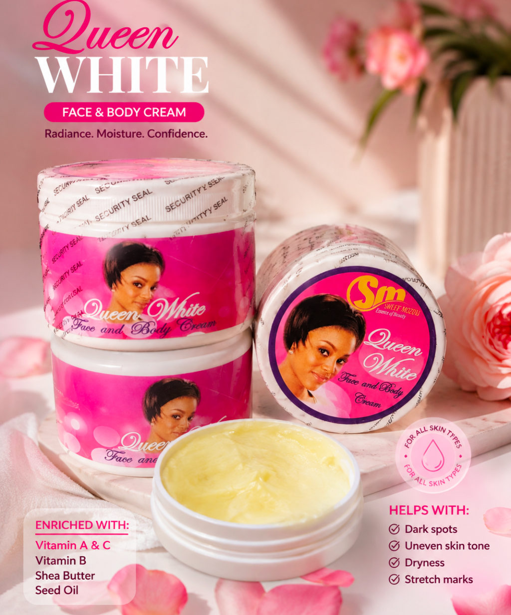 Strong Brightening & Lightening Body Cream – Even Skin Tone & Glow Boost