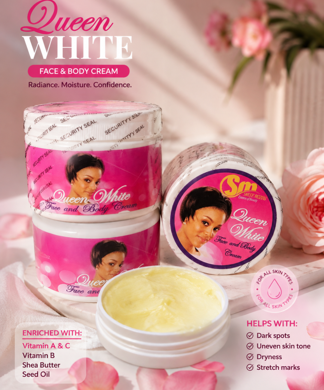 Strong Brightening & Lightening Body Cream – Even Skin Tone & Glow Boost